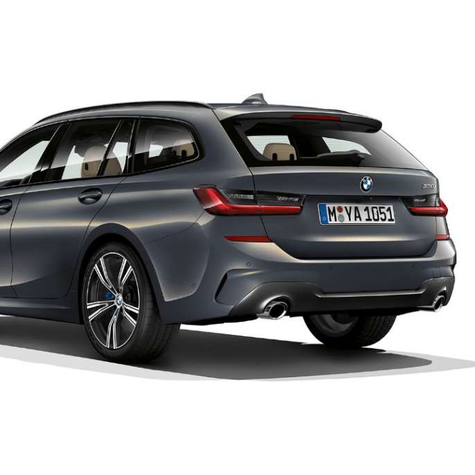 Modell M Sport Dreiviertel-Heckaufnahme G21 BMW 3er Touring, Modell M Sport Dreiviertel-Heckaufnahme G21