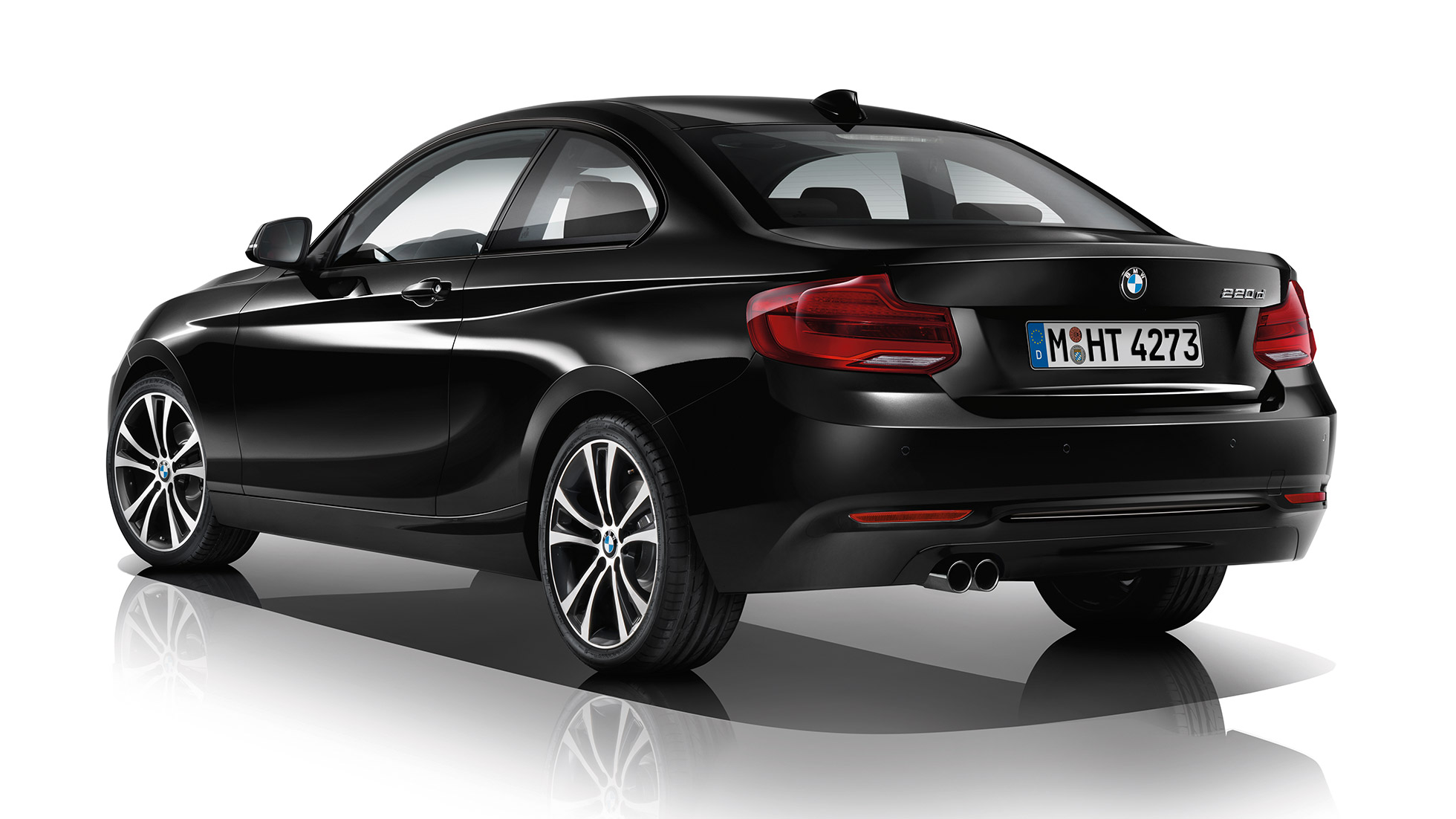 BMW 2er Coupé, Modell Sport Line Dreiviertel Heckschuss BMW 2er Coupé, Modell Sport Line Dreiviertel Heckschuss