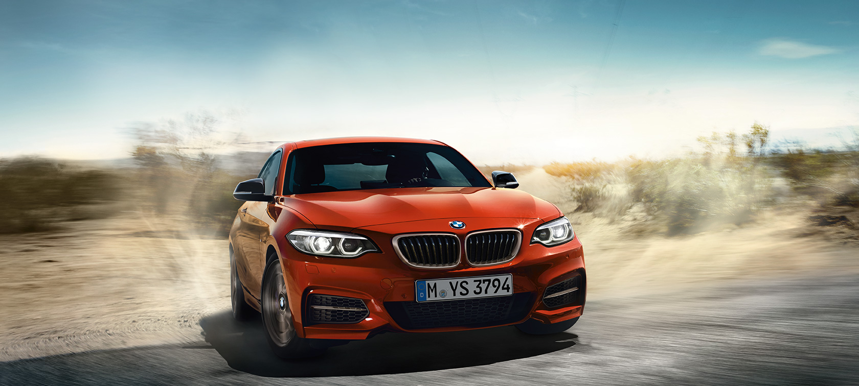 BMW 2er Coupé, dynamische Fahraufnahme BMW 2er Coupé, dynamische Fahraufnahme