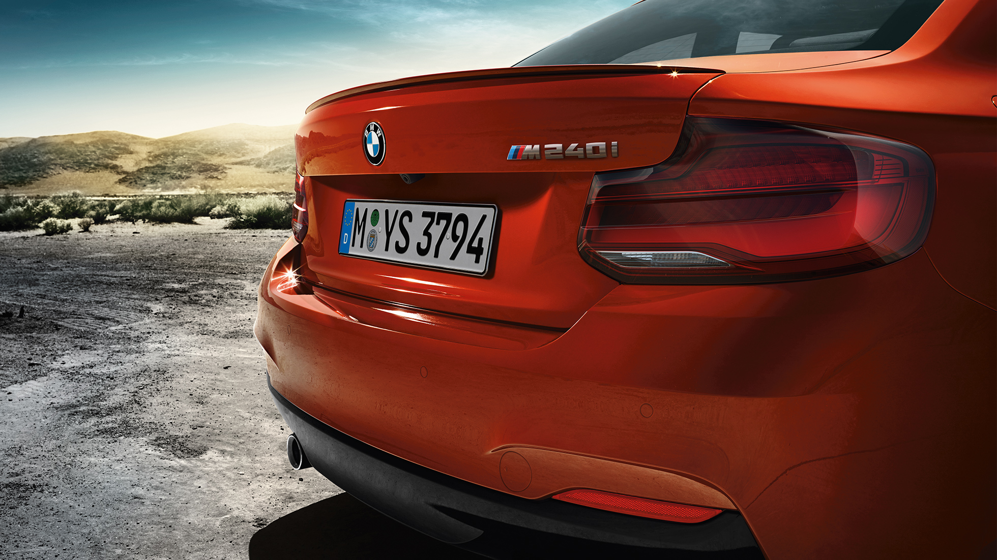 BMW 2er Coupé, Modellbezeichnung am Heck F22 BMW 2er Coupé, Modellbezeichnung am Heck F22
