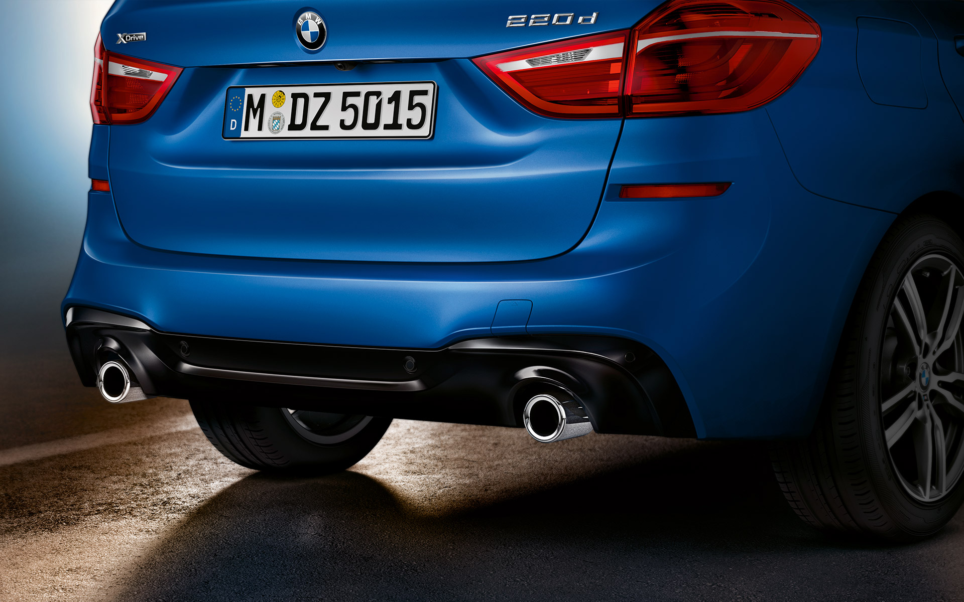 Auspuff des BMW 220d Gran Tourer Auspuff des BMW 220d Gran Tourer
