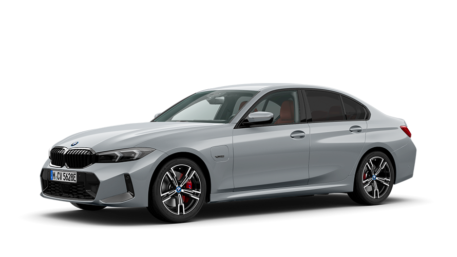 BMW 3er Limousine Plug-in-Hybrid Studioaufnahme Dreiviertel-Frontansicht