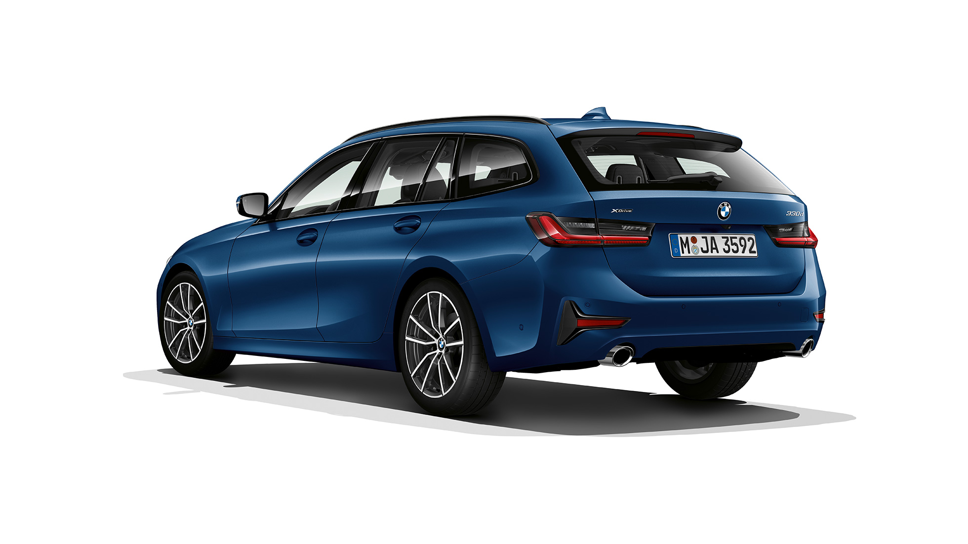 Modell Sport Line Dreiviertel-Heckaufnahme BMW 3er Touring, Modell Sport Line Dreiviertel-Heckaufnahme