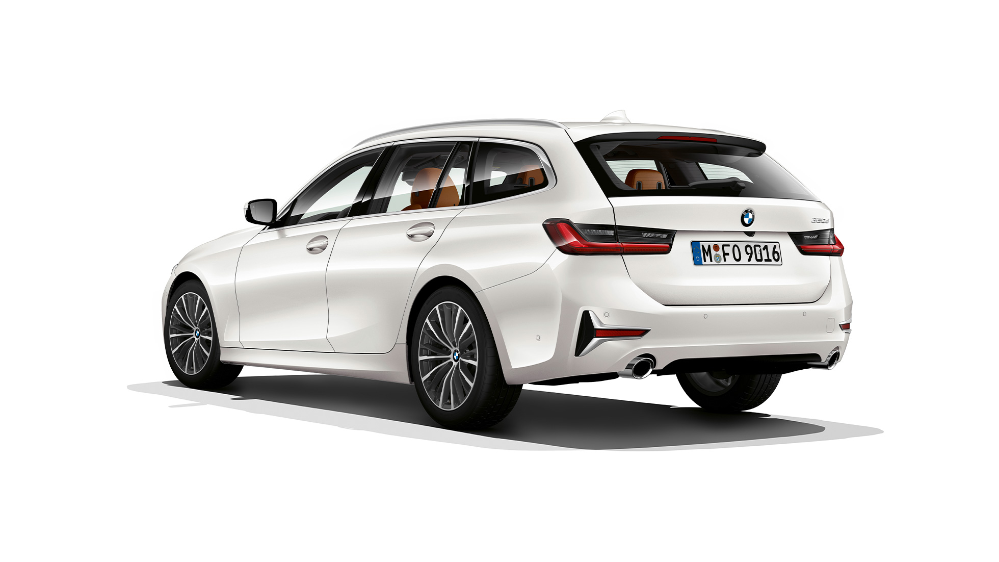 Modell Luxury Line Dreiviertel-Heckaufnahme BMW 3er Touring, Modell Luxury Line Dreiviertel-Heckaufnahme