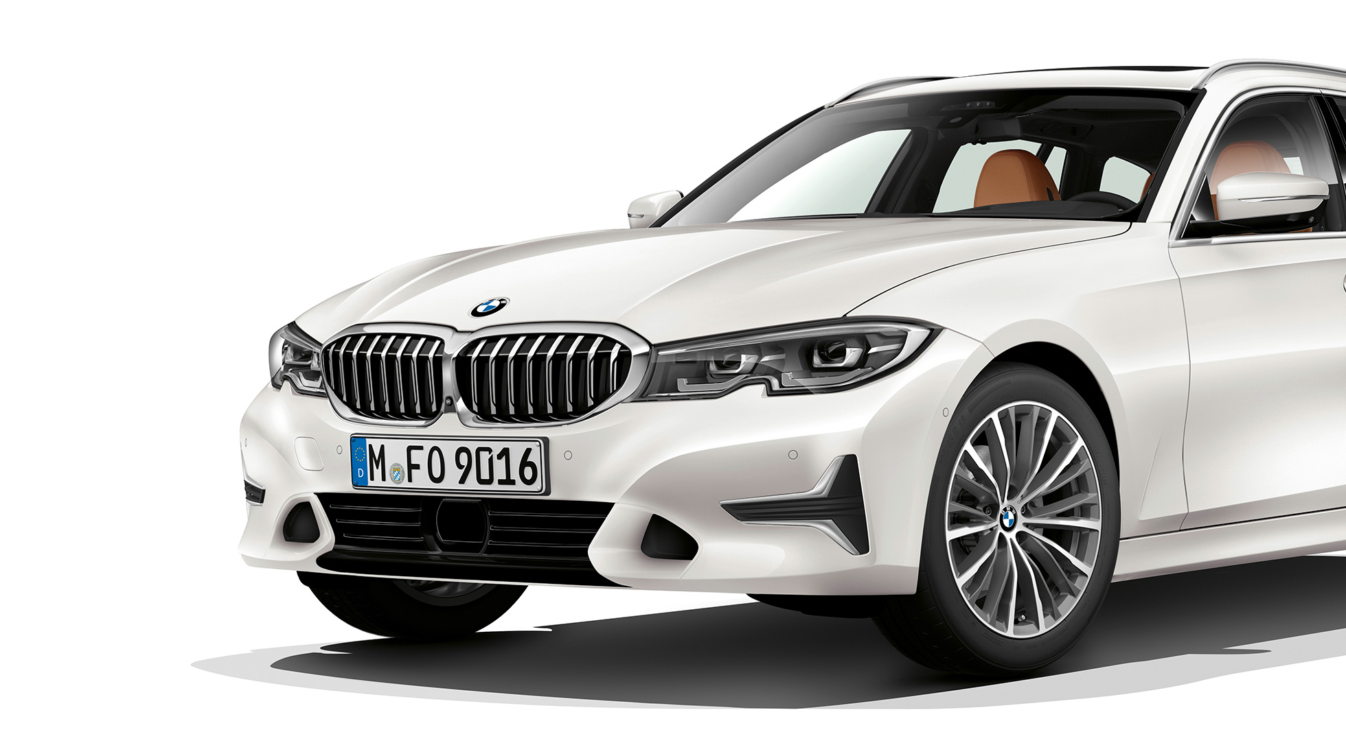 Modell Luxury Line Dreiviertel-Frontaufnahme BMW 3er Touring, Modell Luxury Line Dreiviertel-Frontaufnahme