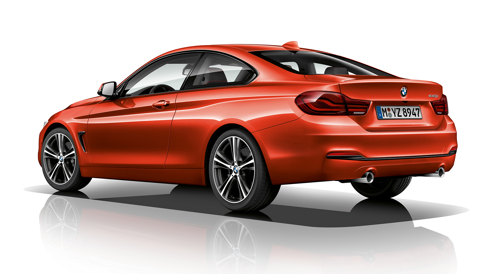 BMW 4er Coupé, Modell Sport Line Dreiviertel Heckschuss BMW 4er Coupé, Modell Sport Line Dreiviertel Heckschuss
