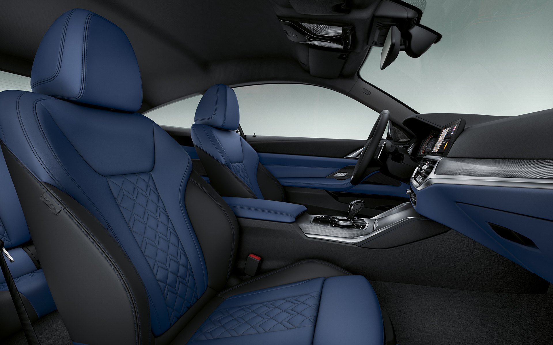 BMW Individual erweiterte Lederausstattung 'Merino' Fjordblau/SchwarzBMW 4er Coupé Individual G22 2020