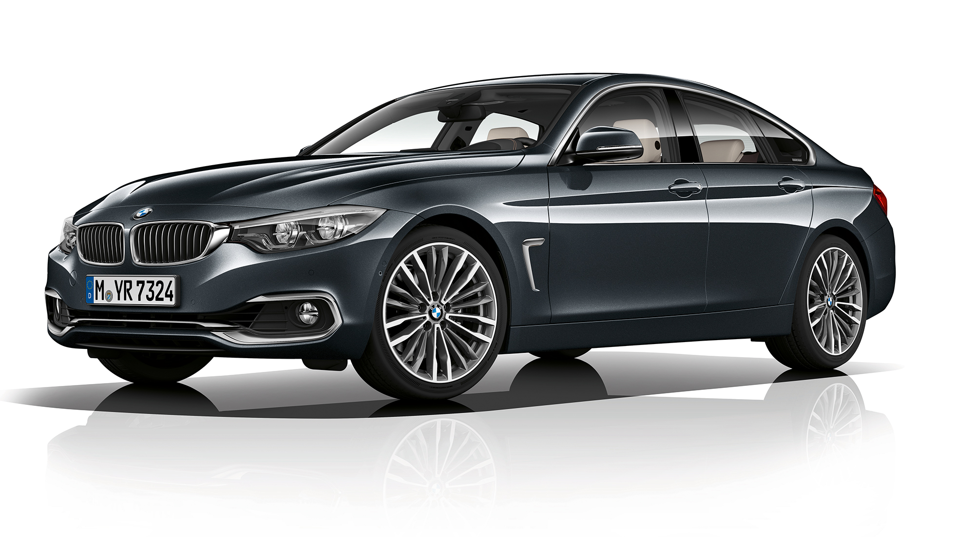 BMW 4er Gran Coupé, Modell Luxury Line Dreiviertel Frontschuss BMW 4er Gran Coupé, Modell Luxury Line Dreiviertel Frontschuss