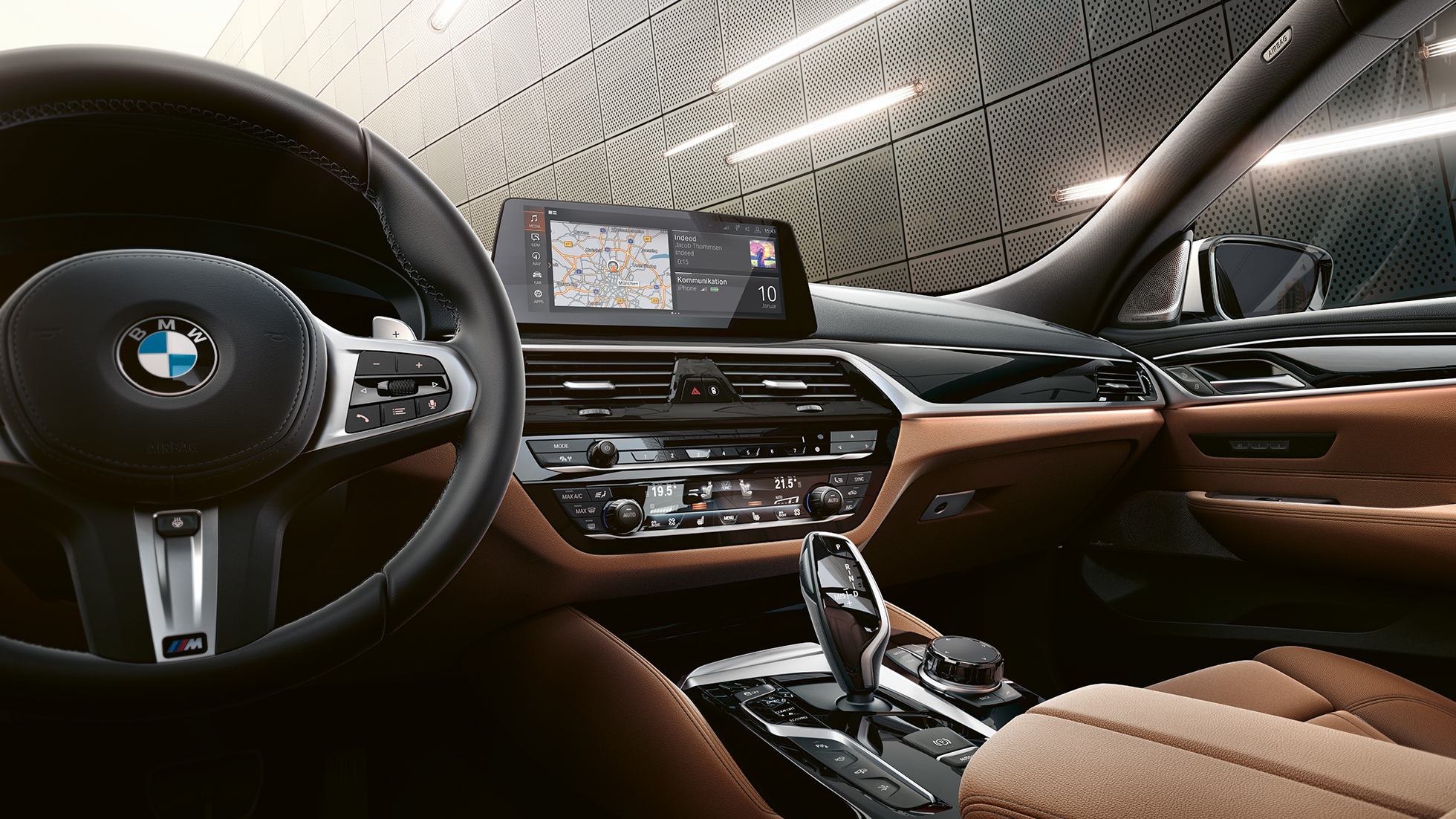 BMW 6er Gran Turismo G32 Cockpit BMW 6er Gran Turismo G32 2017 Mineralweiß metallic Cockpit