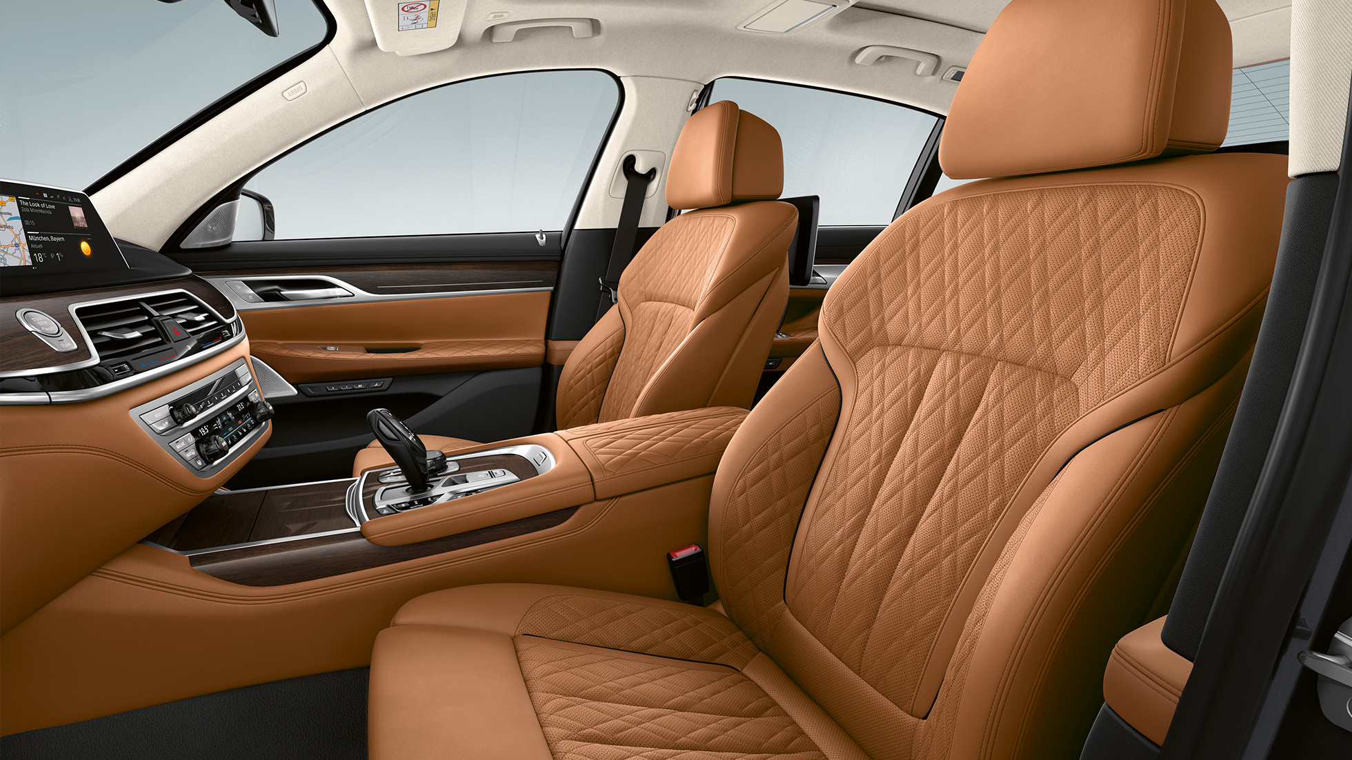 BMW 7er Limousine, Lederausstattung BMW 7er Limousine mit Exterieurdesign Pure Excellence, Lederausstattung 'Nappa'