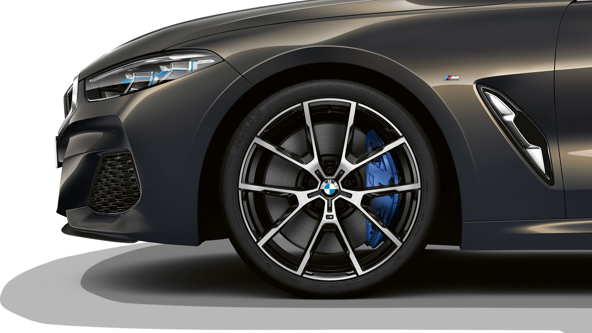 BMW M850i xDrive, Dravitgrau metallic, 20" Leichtmetallräder Vielspeiche 728 M. BMW M850i xDrive, Dravitgrau metallic, 20" Leichtmetallräder Y-Speiche 728 M.