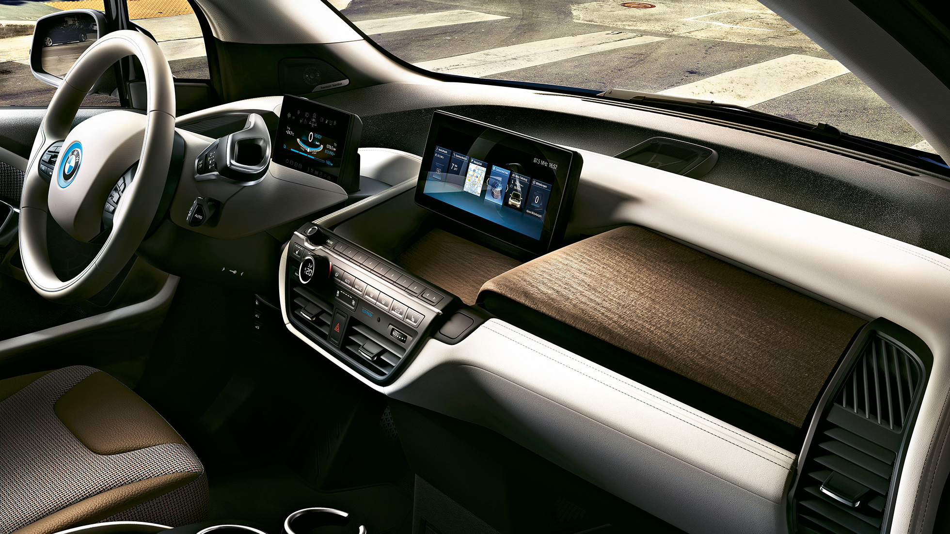 BMW i3 2018 Innenraum BMW i3 I01 2018 Innenraum Control Display