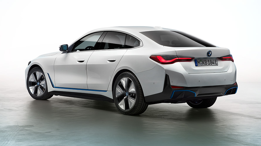 BMW i4 2021 G26 BMW i4 2021 G26 vollelektrisches Gran Coupé Elektroauto Bild 5