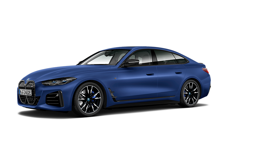 BMW i Modelle BMW i4 M50 G26 Dreiviertel-Seitenansicht BMW i Modelle BMW i4 M50 G26 Dreiviertel-Seitenansicht