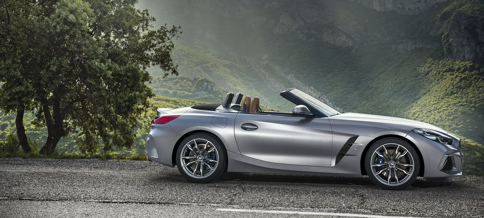 BMW Z4 M40i Roadster G29 Seitenansicht BMW Z4 M40i Roadster G29 Seitenansicht