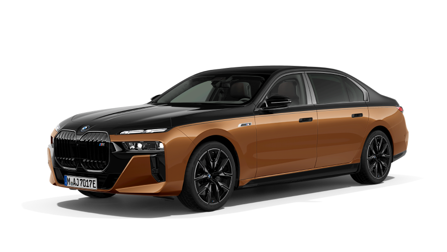 BMW i Modelle BMW i7 M70 G70e Dreiviertel-Seitenansicht BMW i Modelle BMW i7 M70 G70e Dreiviertel-Seitenansicht