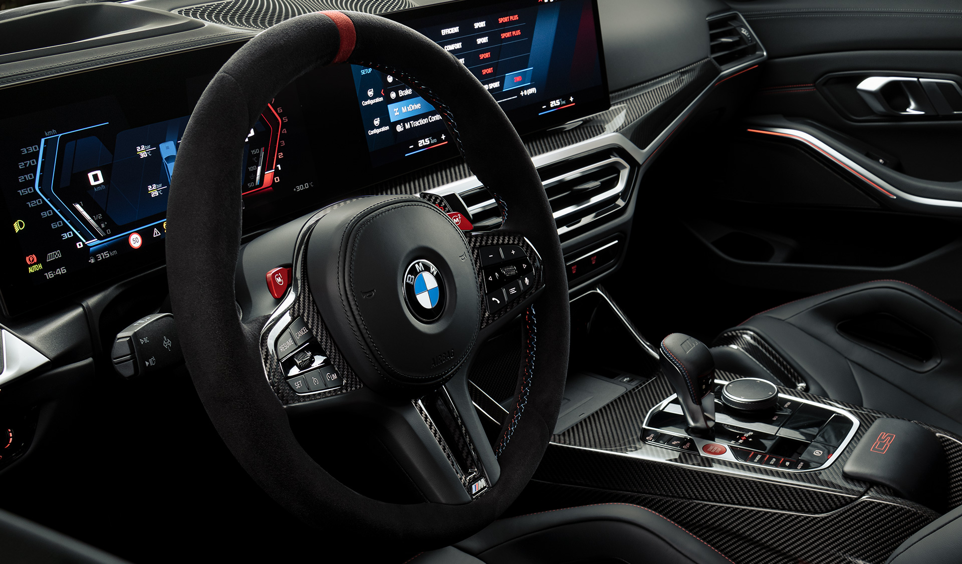 BMW M3 CS G80 M Lederlenkrad Alcantara