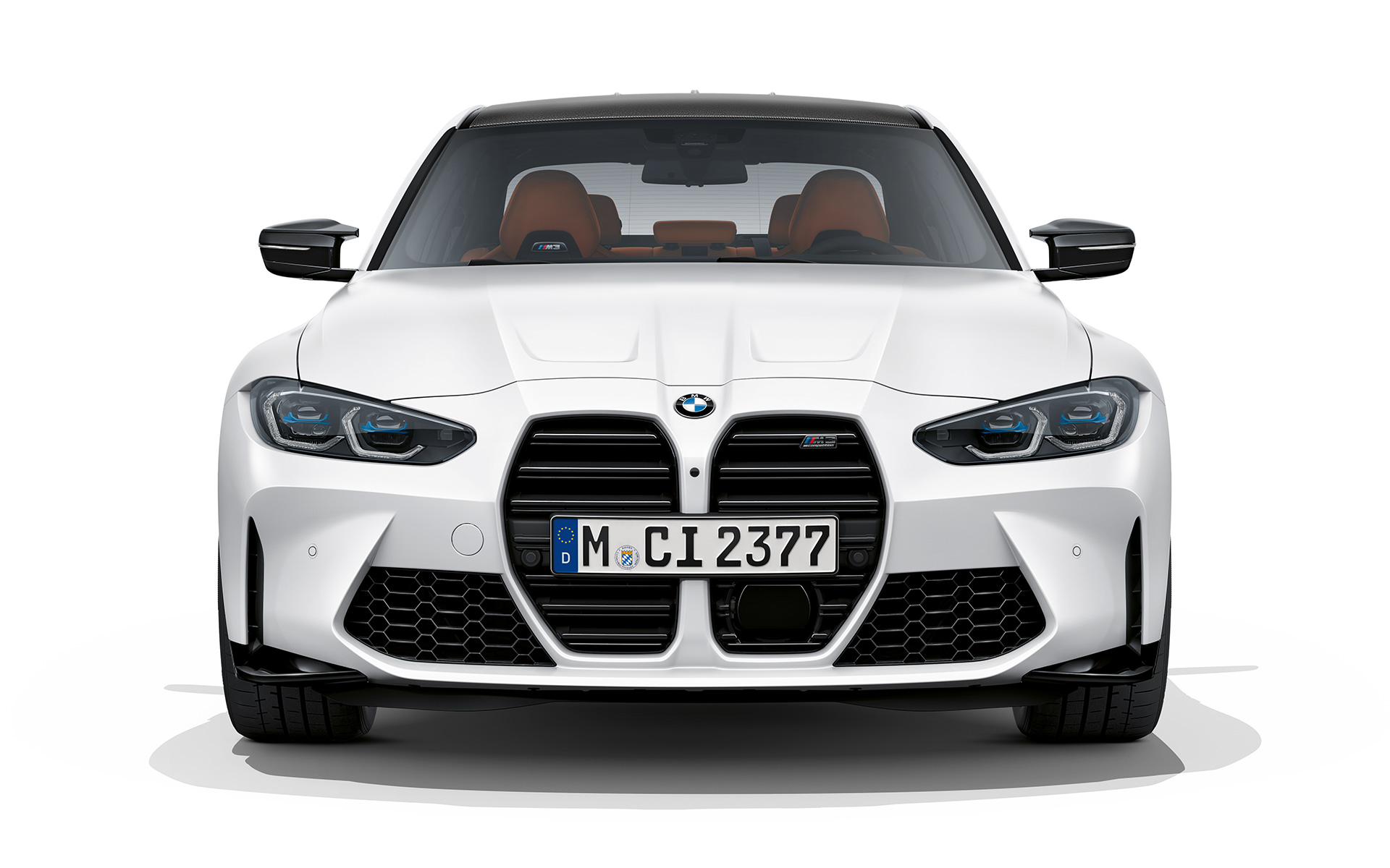 BMW M3 Competition G80 2020 Frozen Brilliant White metallic Frontansicht