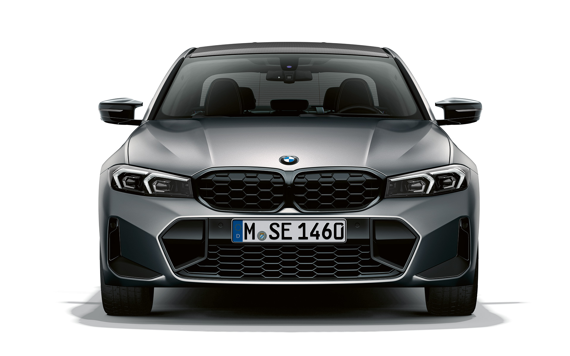 BMW M340i xDrive Limousine G20 BMW Individual Frozen Pure Grey metallic Frontansicht mit BMW Niere