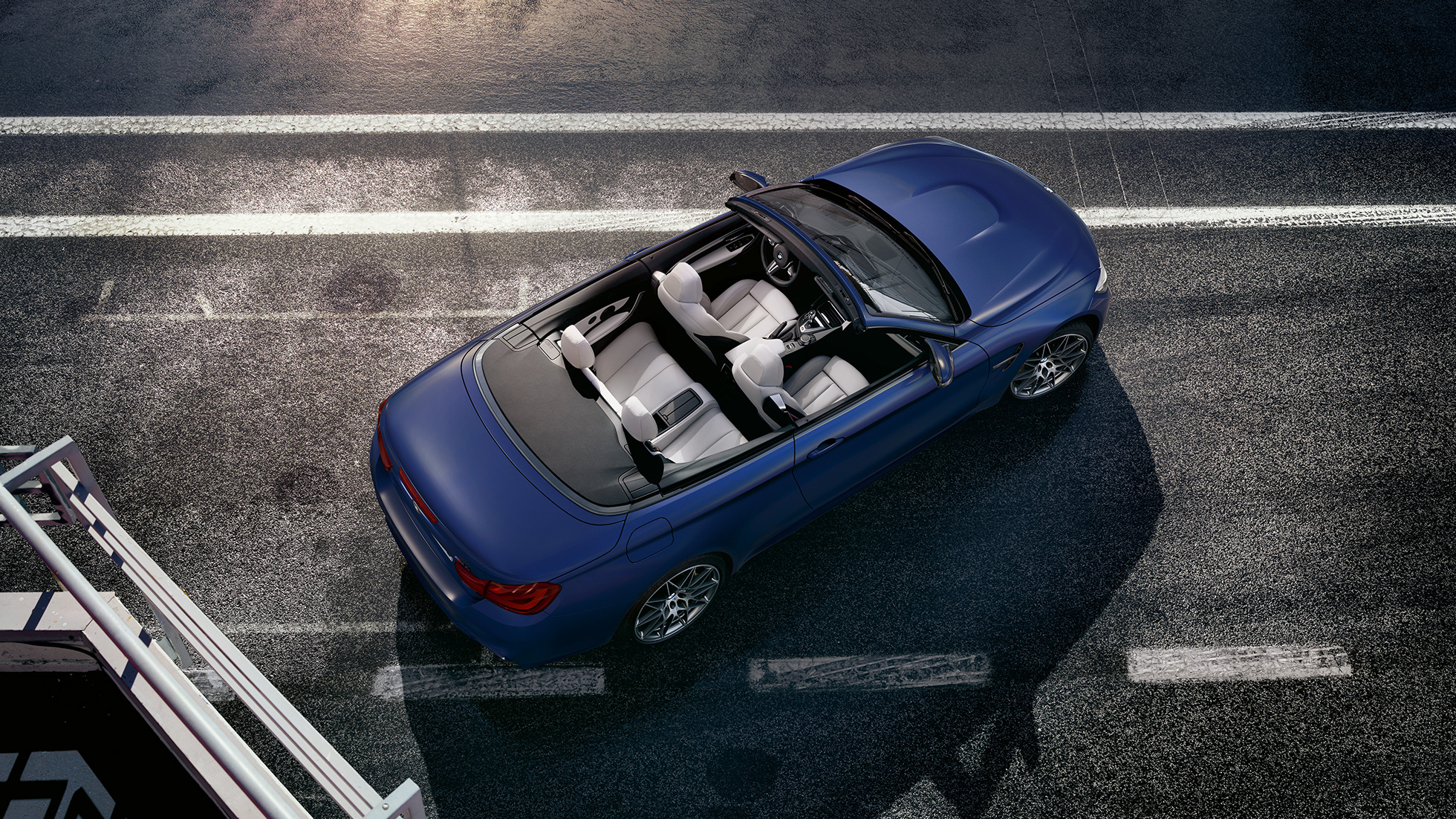 BMW M4 Cabrio, offenes Verdeck BMW M4 Cabrio, Design, Ansicht von oben, offenes Verdeck, Hardtop