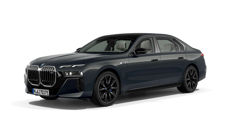 BMW i Modelle BMW i7 M70 G70e Dreiviertel-Seitenansicht BMW i Modelle BMW i7 M70 G70e Dreiviertel-Seitenansicht