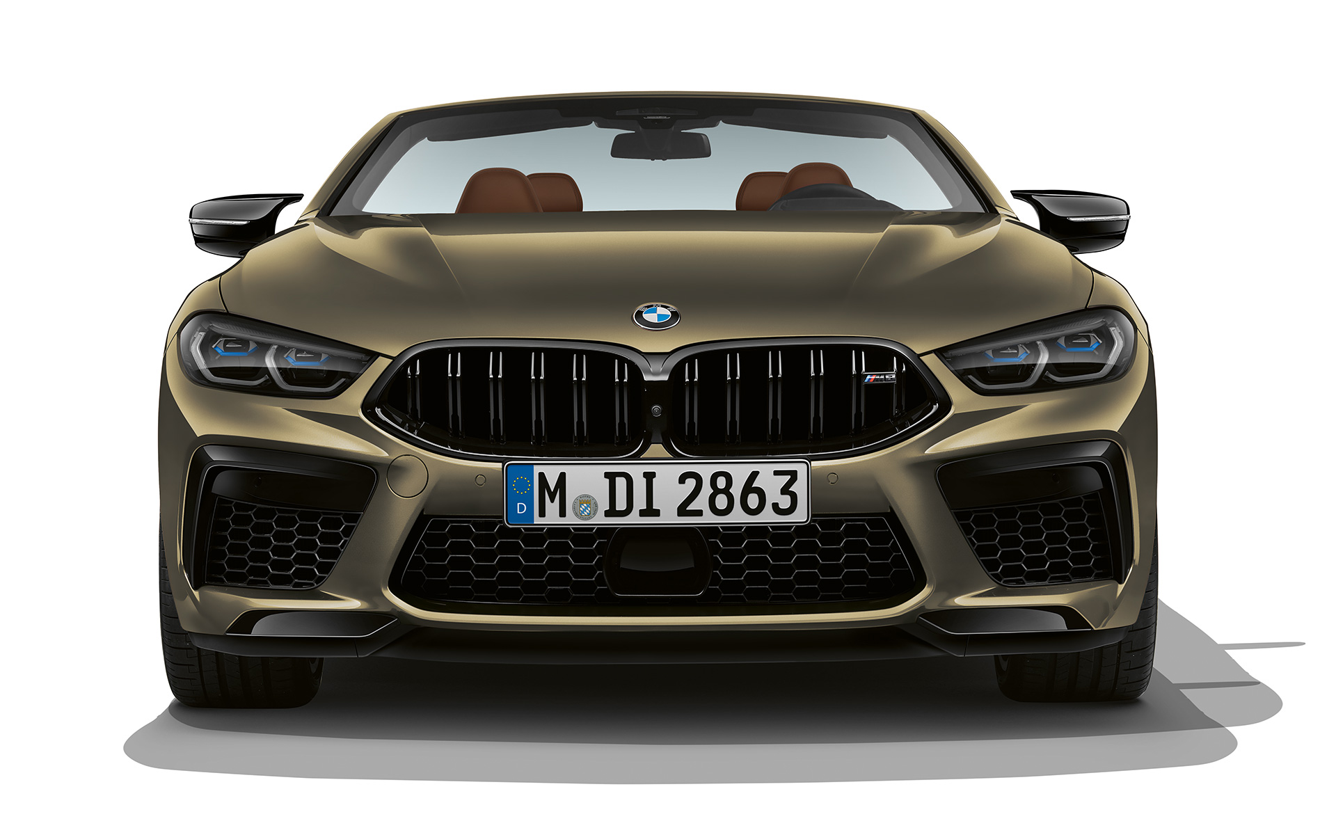 BMW M8 Competition Cabriolet F91 LCI Facelift 2022 BMW Individual Brass metallic Frontansicht
