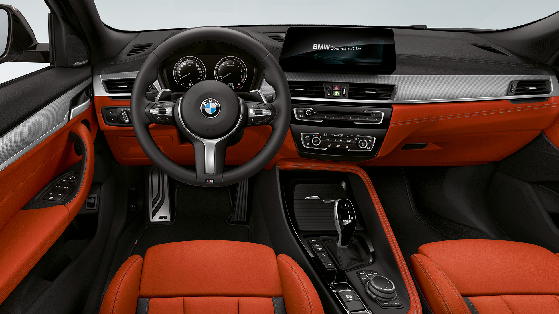 M Lederlenkrad BMW X2 M35i SUV F39 M Lederlenkrad BMW X2 M35i SUV F39 Innenraum