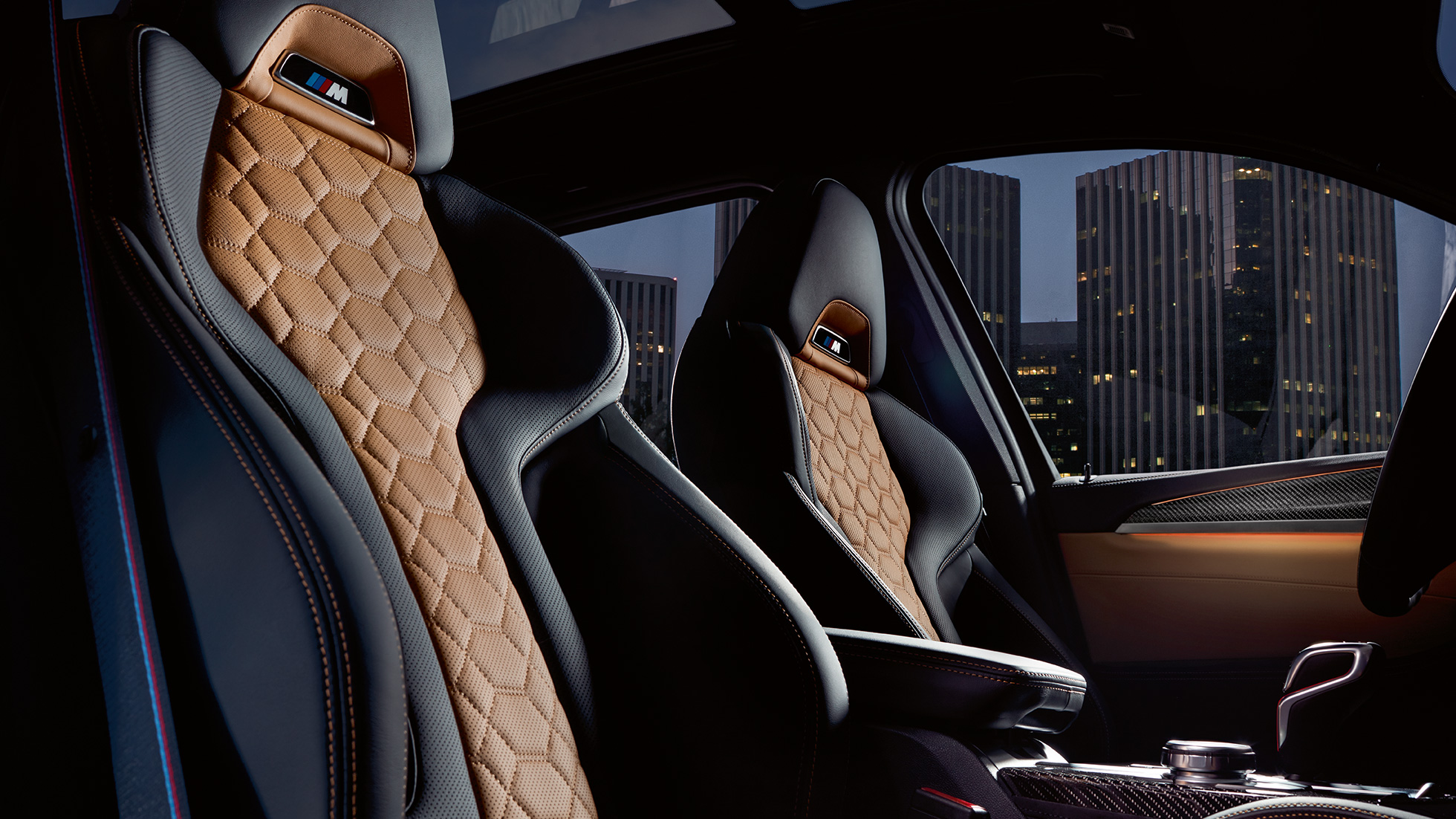 BMW X3 M Competition, M Sportsitze. BMW X3 M Competition, Interieur, M Sportsitze in Leder 'Merino' mit Alcantara.