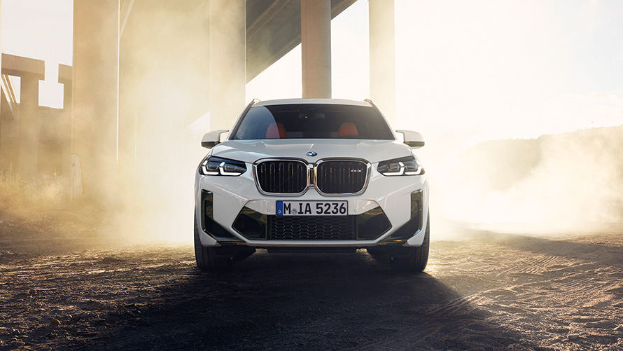BMW X3 M F97 LCI Facelift 2021 Alpinweiß Frontansicht