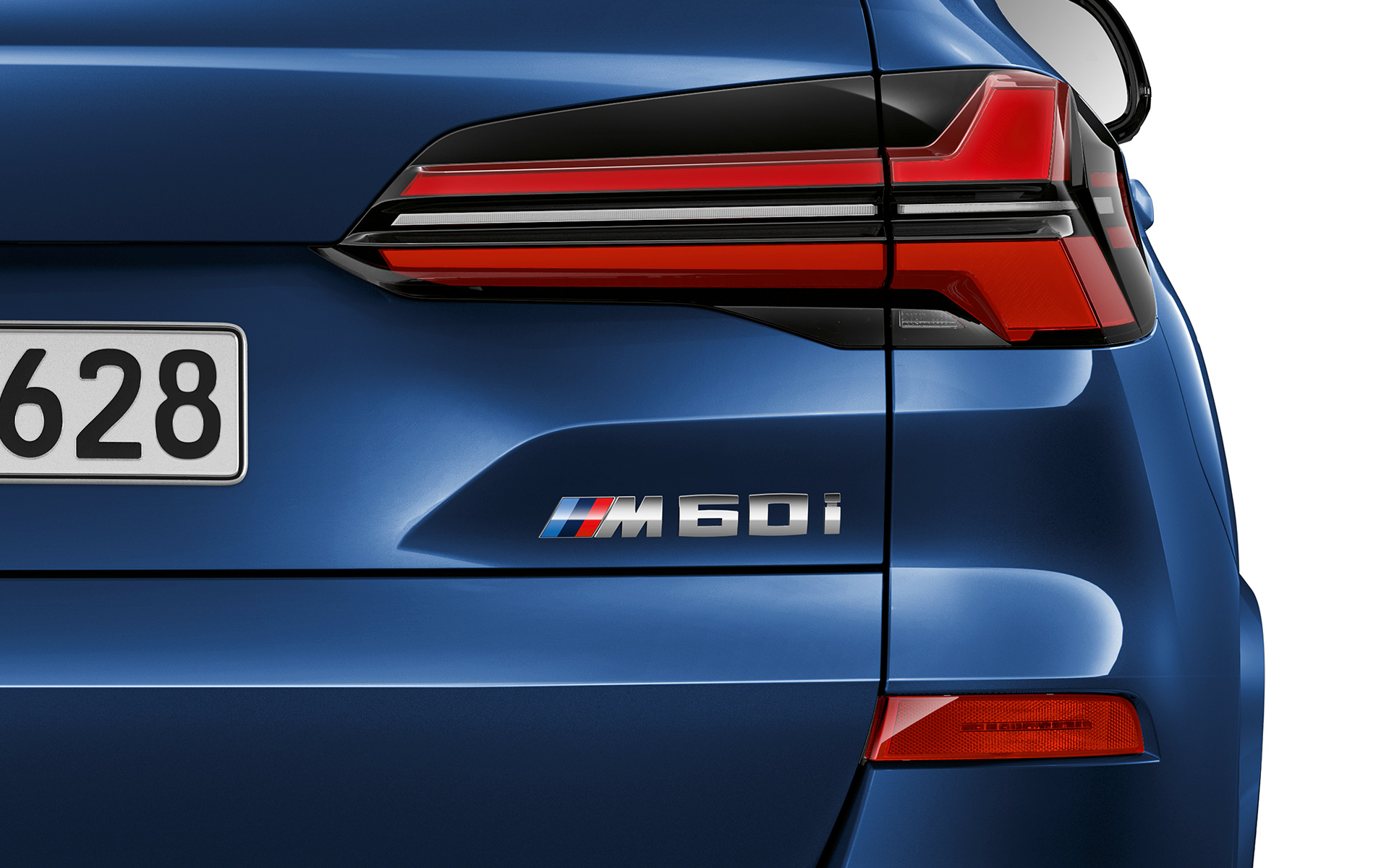 BMW X5 M60i xDrive G05 MP Rücklicht Nahaufnahme