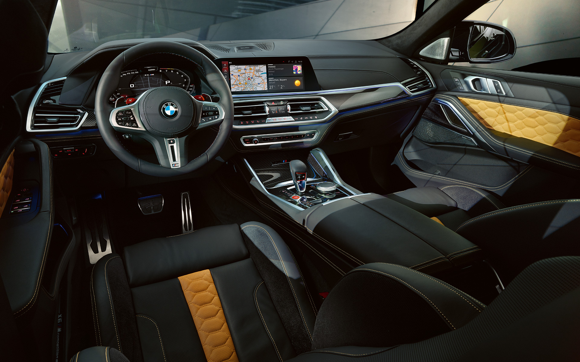 Cockpit BMW X6 M Competition F96 Cockpit BMW X6 M Competition F96 2020 SUV Innenraum