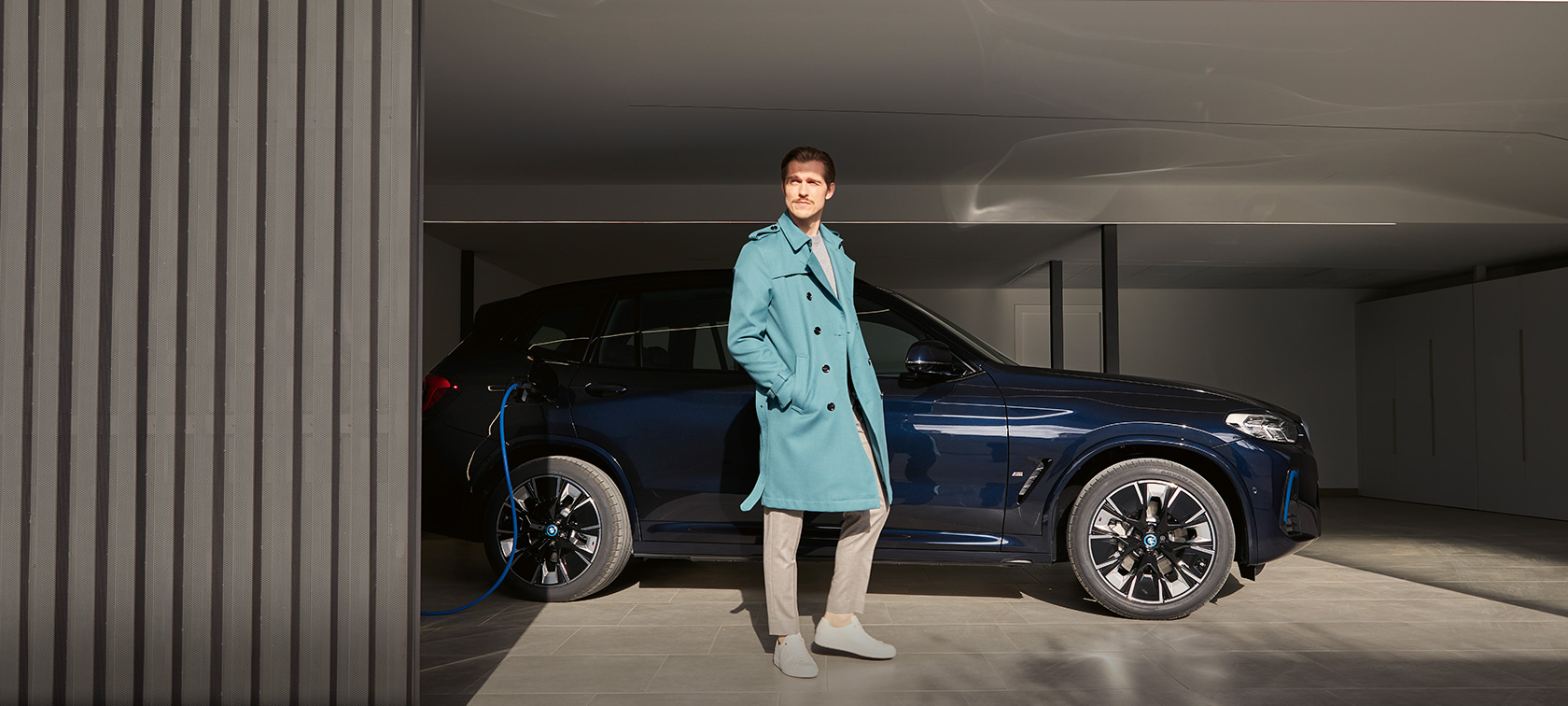  BMW iX3 G08 2021 M Carbonschwarz Seitenansicht