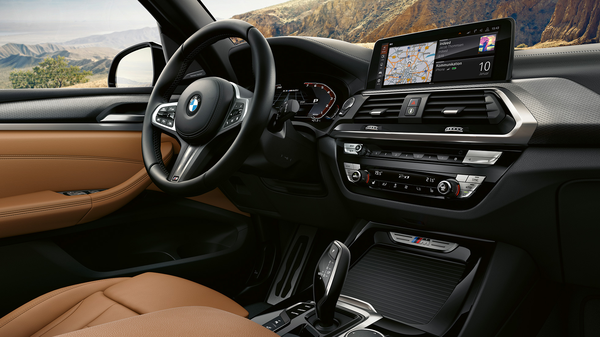 BMW X3 M40i SUV, Lenkrad und Dashboard G01 BMW X3 M40i SUV, Lenkrad und Dashboard G01