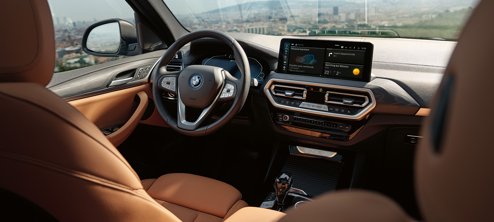 BMW X3 SUV G01 Design-Highlights Polsterung Sensatec Cognac 2021