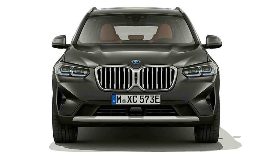 BMW X3 SUV G01 Sophistograu Frontdesign 2021 BMW X3 SUV G01 Sophistograu Nahaufnahme Frontdesign 2021