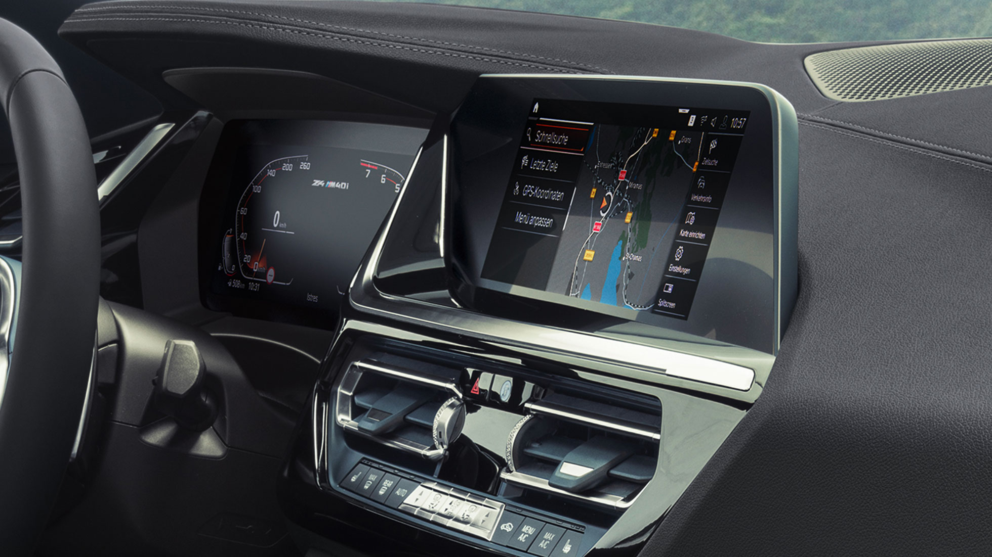 BMW Intelligent Personal Assistant G29 BMW Intelligent Personal Assistant: Nahaufnahme des iDrive Displays G29