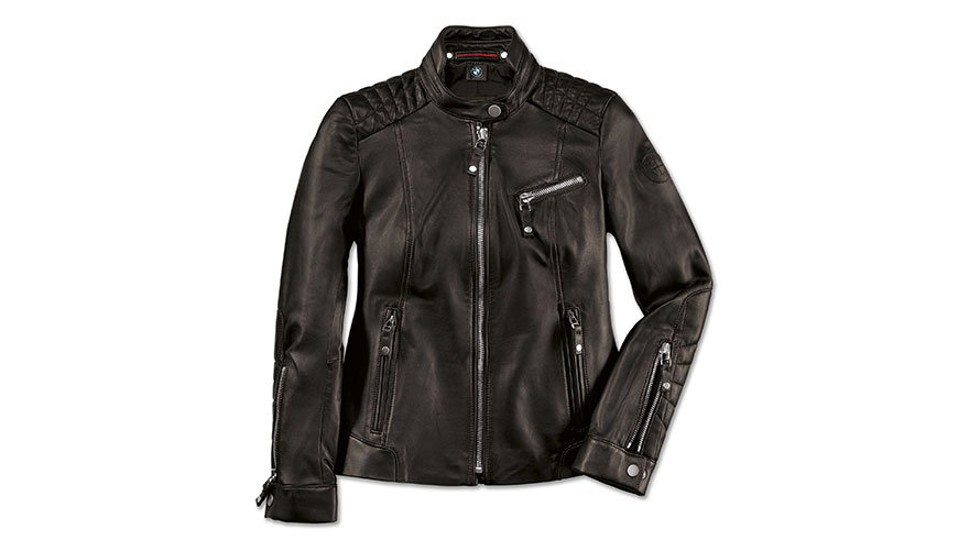 BMW Lederjacke Damen. Das Produktbild zeigt die BMW Lederjacke für Damen.