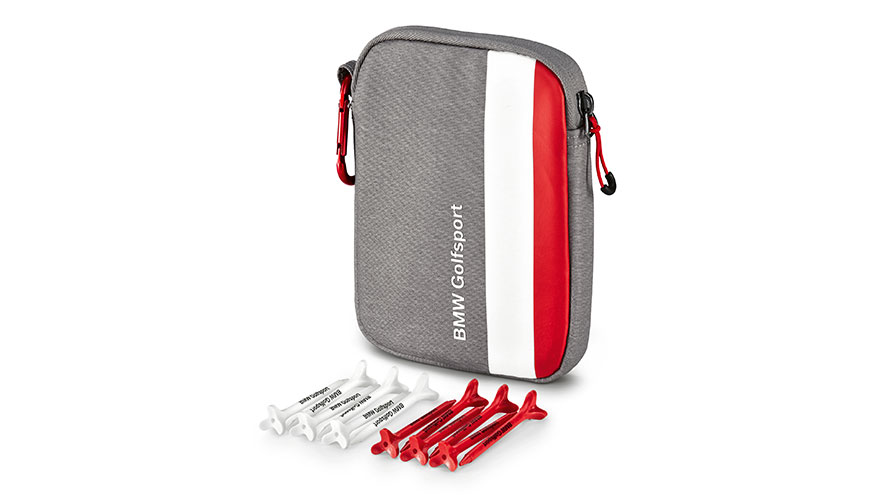 BMW Golfsport Tee Tasche. Das Produktbild zeigt die BMW Golfsport Tee Tasche.