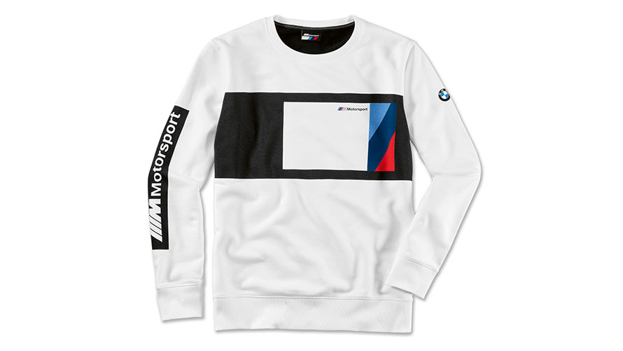 BMW M Motorsport Sweater Herren. Das Produktbild zeigt den BMW M Motorsport Sweater für Herren.