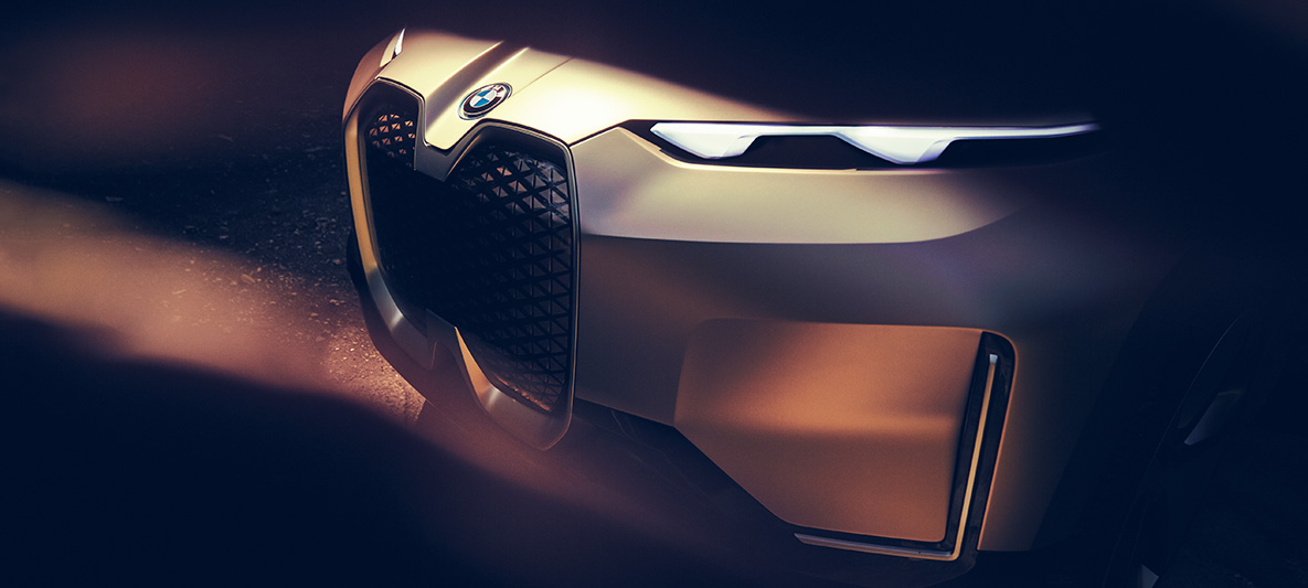 Front BMW Vision iNEXT Front des BMW Vision iNEXT mit Niere