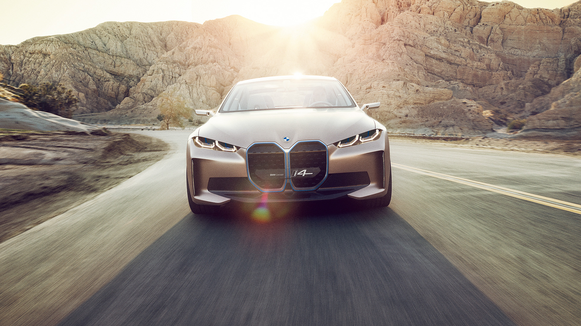 Fahrdynamik BMW Concept i4 2020 G26 BMW Concept i4 2020 G26 Elektroauto vollelektrisches BMW Gran Coupé Fahrdynamik Reichweite