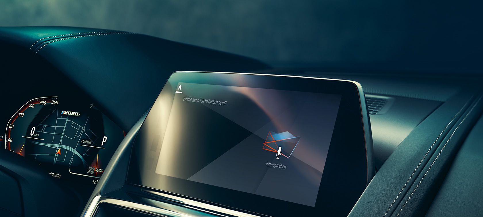BMW Intelligent Personal Assistant BMW Intelligent Personal Assistant Anzeige im Control Display