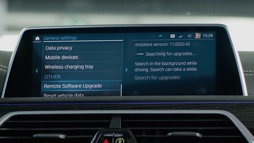 Remote software upgrade bmw