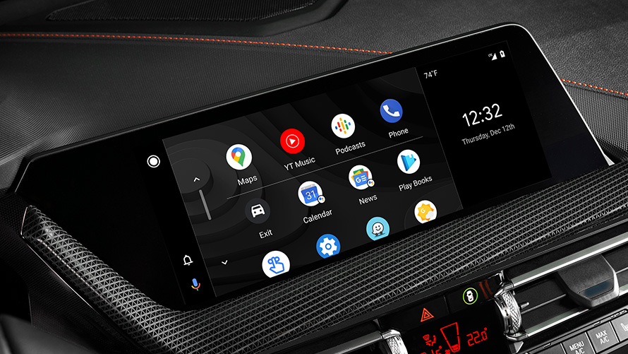 Android Auto Android Auto wird auf dem BMW Display angezeigt