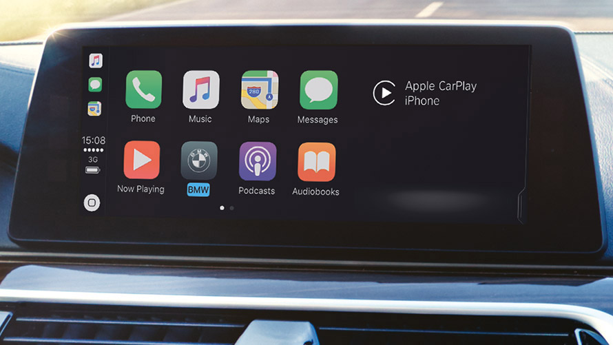 Apple CarPlay® Apple CarPlay® wird auf dem BMW Display angezeigt