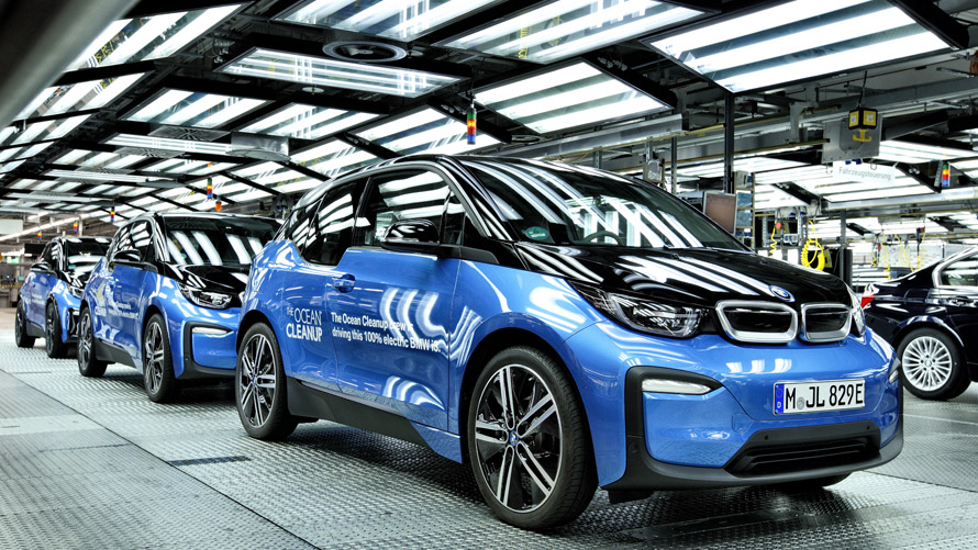 BMW Elektrofahrzeuge beim Rollout, BMW i3 BMW Elektrofahrzeuge beim Rollout, BMW i3, elektrischer Fuhrpark