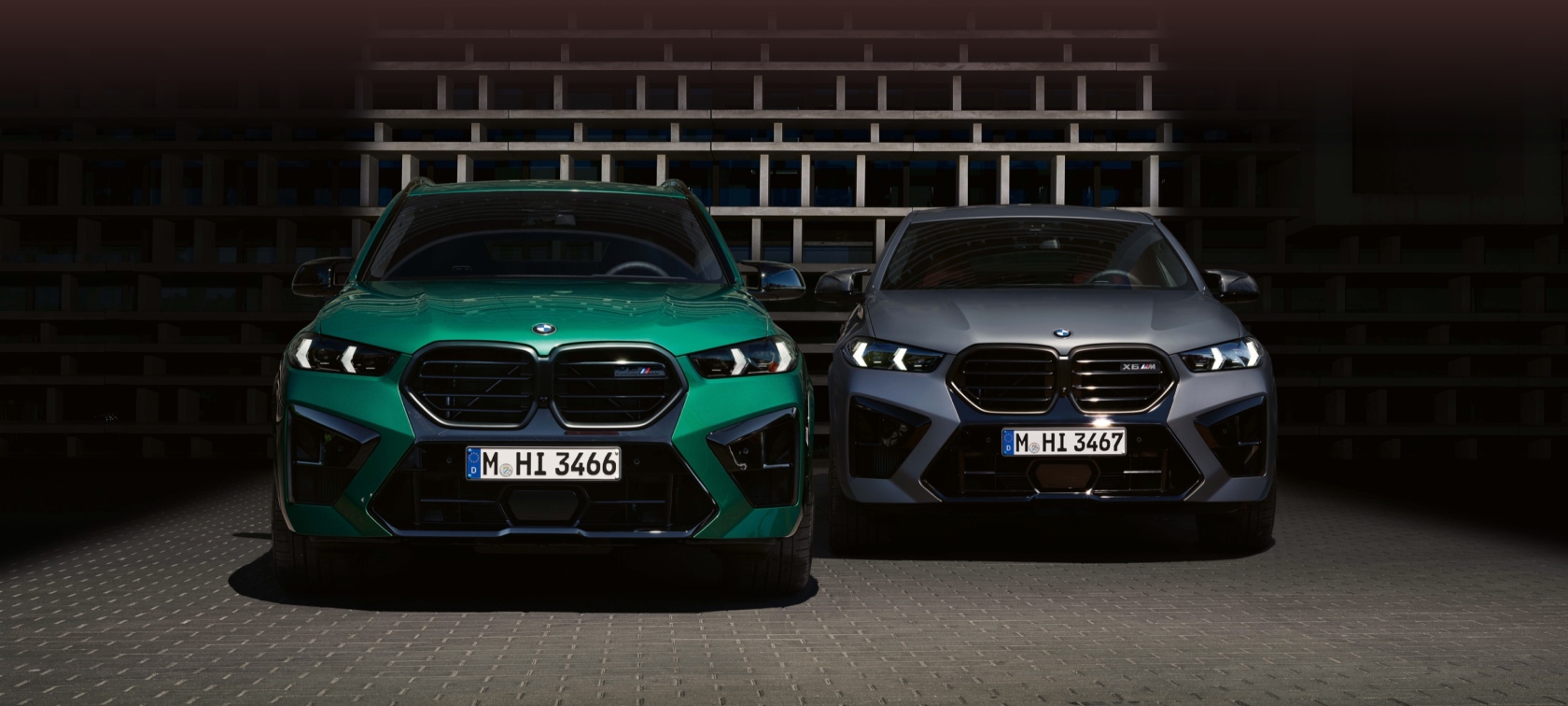 Die BMW X6 M Automobile SUV BMW Individual Sonderlackierung Urban Green F96 2020
