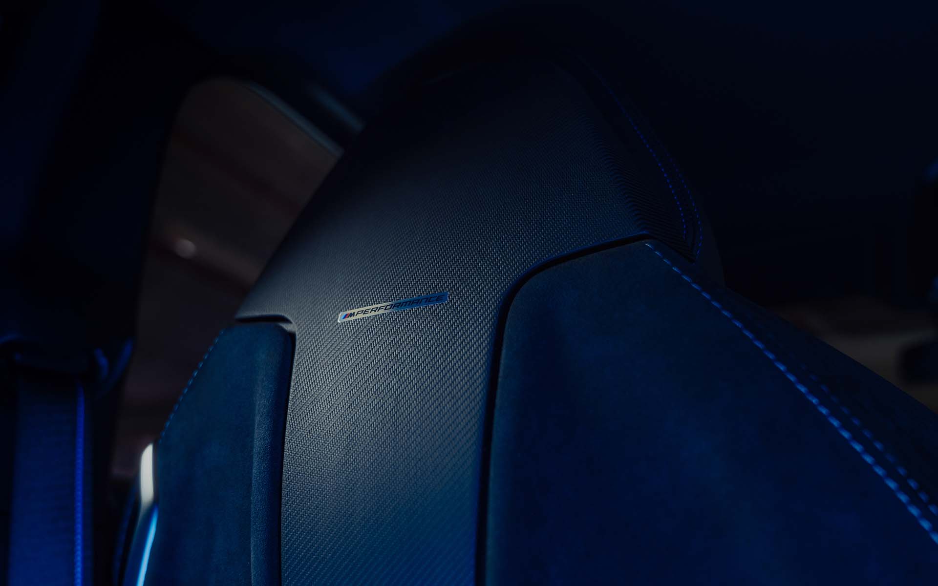 M Performance Backrest cover in Alcantara/carbon fiber wet (5A40303)