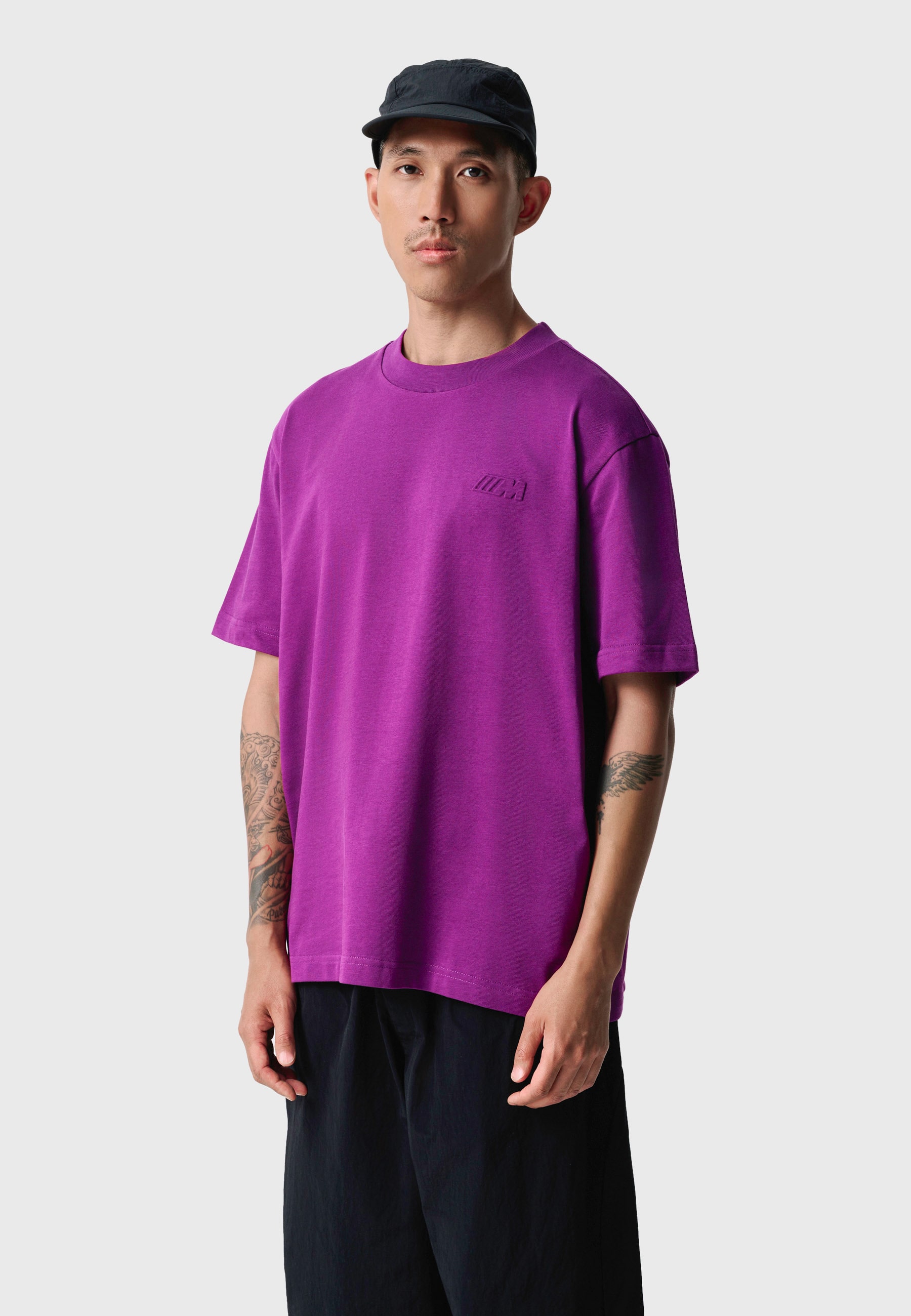 BMW M Oversized Short Sleeve T-shirt Purple / White 2