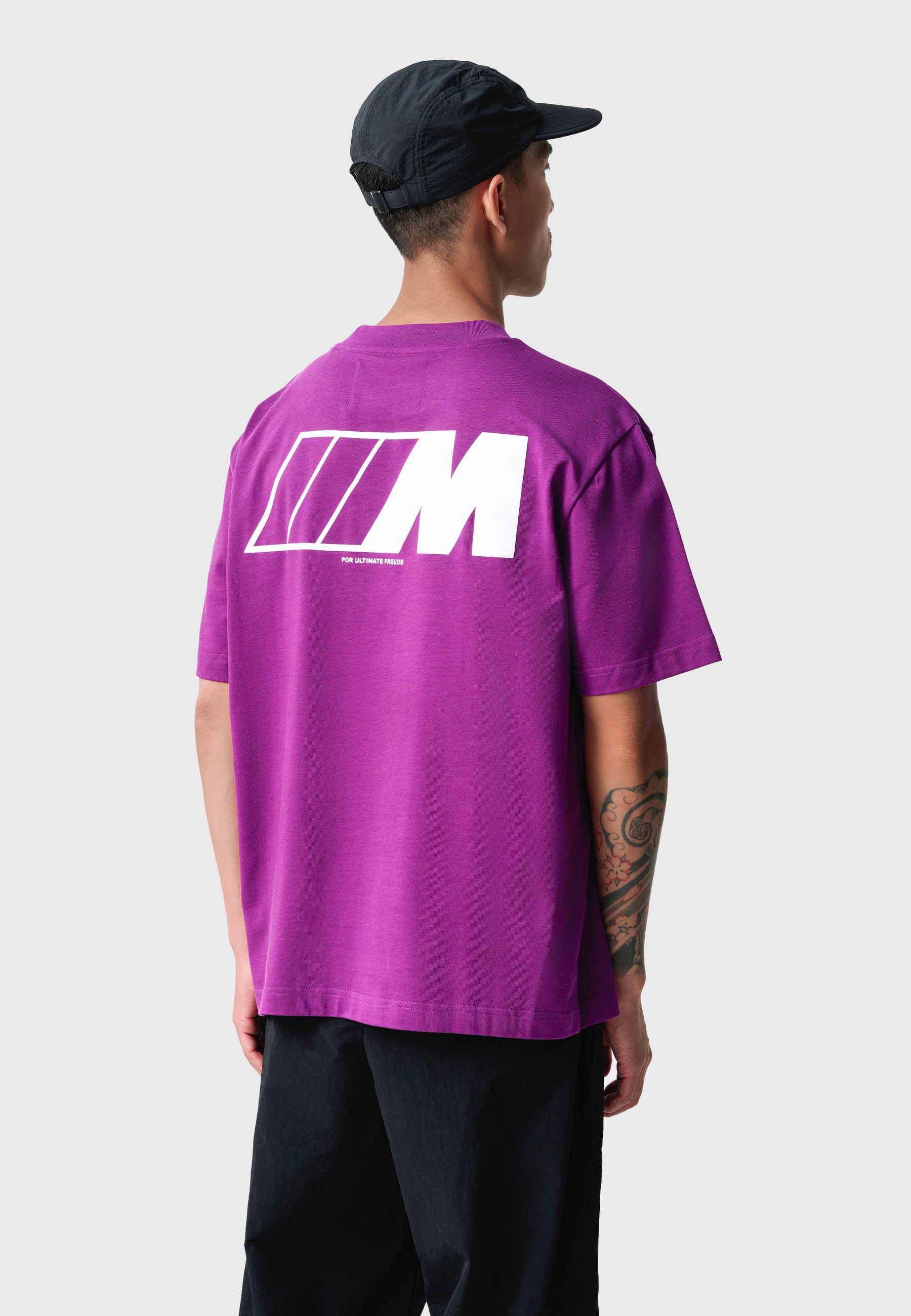 BMW M Oversized Short Sleeve T-shirt Purple / White 3